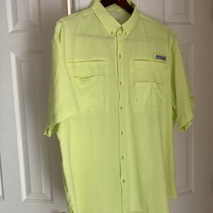 Yellow Columbia, PFG shirt XL